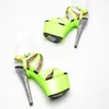 Dance Shoes Women's 17cm/7inches Pu Upper Plating Platform Sexig High Heels Sandal Pole 087