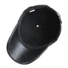 Ball Caps Letter Printing Leather Baseball Adjustable Outdoor Sports Hip Hop Thermal Hats Autumn Winter Snapback Men Women