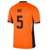 24 25 Nederland MEMPHIS European Cup 2024 Holland Thuisshirt DE JONG VIRGIL GAKPO BERGVIJN Shirt 2024 KLAASSEN BLIND DE LIGT XAVI heren kindertenue voetbalshirt