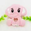 Halsband 5/10st Baby Elephant Silicone Teeth Tand med tugga Toy Spädbarnspärlor Matklass Diy Necklace Nursing Tool Pendant