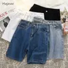 Men's Shorts Denim shorts summer 4-color cool and simple daily S-4XL Korean style youth edition fashionable solid color washing bag with vibrant appearance 240323