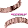 Tillbehör Titta på band Kompatibla med Samsung Galaxy Watch 3 Band 41mm Mystic Bronze rostfritt stål Metal Business Strap Accessories