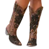 Boots Sarairis Big Size 43 Retro Bordado Cowgirl Cowgirl Western Chunky Ponto de ponta -calos Casual Rome Shoes4401481