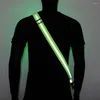 Vestes de course USB Rechargeable LED Reflective Sash Sash High Visibility Safety Running Gear pour la nuit