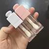 Storage Bottles Arrival 8ml Pink White Silver Big Brush Lipgloss Tubes Containers Custom Logo Lip Gloss Empty Packaging 100pcs