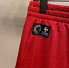 Pantaloni taglie forti da uomo Girocollo ricamato e stampato in stile polare estivo con puro cotone da strada 515d