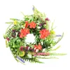 Decoratieve bloemen 1pc Wilde bloemenslinger Lente Voordeur Gesimuleerde gedroogde bloem 35cm Muovi Feestelijke Feestartikelen Decoraties