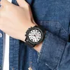 Armbanduhren Herrenuhr Rundes Zifferblatt Silikonarmband Minimalistische Teenager Männlich Lässig Quarz Handgelenk Modeschmuck Geburtstag Weihnachtsgeschenk