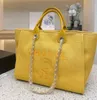 Borse da spiaggia di lusso di marca Borsa da lettera CC Borsa a mano CH Tote da donna Borsa da sera in tela di moda ricamata Designer Borsa da donna di grande capacità per lo shopping femminile 6w8g