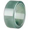 Anéis de cluster Diâmetro interno 20mm-24mm Natural Old Pit A-grade Jade Anel de água azul para presentes masculinos com tipo Jadeite Jóias Drop