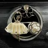 Car Air Freshener 1 set of creative diamond flower air outlet aromatherapy clip car air freshener solid perfume diffuser bow decoration clip accessories 24323