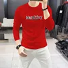 Neue 2024 Marke Stil Mode T-shirt für männer frauen Sommer Schwarz Weiß Langarm Luxurys Kleidung Hohe Qualität T-shirts kleidung Tees Größe M-4XL