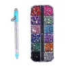 Stylo de peinture diamant scintillant sur ensemble d'accessoires de broderie, outils de peinture diamant, outils décoratifs de bricolage, maquillage diamant rond m g529 #