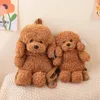 Soft Teddy Dog Backpacks Poodle Bag Schoolbags Girls Shoulders Bags Plush Stuffed Animal Studen Backpack Puppy Toys for Boy 240314