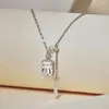 Chains Karachi Light Luxury Necklace Women's High Grade Zircon Inlaid Temperament Y-shaped Pendant Fashion Collar Chain