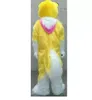 Yellow Long Fur Husky Mascot Costume Cartoon theme character Carnival Festival Fancy dress Christmas Adults Size Birthday Party Outdoor Outfit