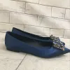 Scarpe molla/autunno rinestones quadrato abbottonate punta piatti di punta da donna donna rossa shlow nutrere fluidele da damigella d'onore da donna leggera scarpe da donna leggera