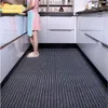 DIY Washable Non-slip Mat Doormat Long Corridor Carpet Bathroom Hallway Entrance Solid Color Stripe Kitchen Rug