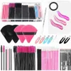 Kit per il trucco da 234 pezzi che include scatola portaoggetti in plastica, fermaglio per capelli, pennello per eyeliner, stick nero per occhi e applicatore per rossetto 13pm#