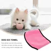 Vestuário para cães Pet Cool Scarf Summer Cooling Tank Tops Toalha respirável PVA Collar Ice Toalhas