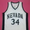 Nevada University Javale McGee 34 White Navy Blue College Retro Basketball Jersey Men's ed Custom Number Name Jerseys