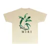 Tasarımcı Erkek Tişörtlü Erkek Amirir Gömlek Yüksek Kaliteli Baskılı Mektup Kısa Kollu Tasarımcı Tshirt Lüks Mürettebat Boyun T Shirt
