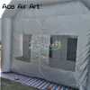 12x6x4mH (40x20x13.2ft) wholesale Giant Grey Inflatable Car Paint Spray Booth Car Workstation Mobile Shelter Room Airbrush Outdoor Garage