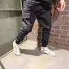 Nuevo Hombres Cargo Multi bolsillo cordón al aire libre hombre Joggers de Hip Hop pantalones de moda pantalones de chándal monos Casual