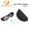 Épilateur HaoBeauty Lunettes de sécurité laser 750865nm OD4 + Bouclier Lunettes de protection Lunettes de protection