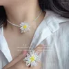 Halskette Ohrringe Set Blume Schlüsselbein Kette Armband Ring Für Frauen Täglich Casual Schmuck Großhandel