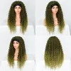 Wigs Synthetic Headband Wig Women's Wig Mixed Ombre Honey Blonde Curly Wigs Daily Party Cosplay Wig Heat Resistant Green Blue Hair