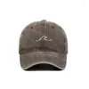 Ball Caps Vintage Washed Cotton Baseball Simple Embroidery Adjustable Peaked Hats For Man Women Casual Outdoor Sun Couple