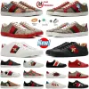 2024new Shoes Designer Bee 2024 di alta qualità Cartoon Ace pelle serpente ricamo bianco, verde strisce rosse scarpe da ginnastica casual all'aperto classiche da uomo e da donna