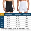 Män kropp shaper kompression shorts bantning formad midja tränare magkontroll trosor modellerande bälte anti chafing boxer byxor 240323