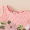 Ensembles de vêtements bébé fille robe et manteau ensemble fleur broderie tulle ourlet à volants sans manches ouvert avant cardigan gilet bandeaux