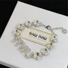 mui mui armband luxe high-end volledige diamanten feestarmband jurk sieraden accessoires