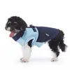 犬のアパレル冬のコートハーネスバックジッパーウォームペット寒い天気のためのベストジャケット小さなミディアムドッグ衣装