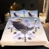 Juntos de ropa de cama Cinaclos de cama modernos Textiles para el hogar King Size Juego de edredón 5D Sábanas de cama de águila y colch