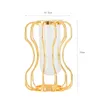 Vases Test Tube Vase Hydroponics Plant Holder Small Bud Decorative Gold Color For Kitchen Durable Romantic Multipurpose Modern