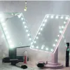 Professional LED Light Makeup Mirror Rotatable 22 Lamp Adjustable Light 16/22 TouchScreen Table Mirror For Lady Portable Student 240318