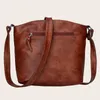 Shoulder Bags Fashion Women Crossbody Messenger Bag PU Leather Casual Solid Color Small Purse Female Handbags For Daily Shopping