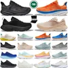 Designer Bondi Clifton 8 9 Chaussures de course pour hommes Femmes Black Blanc Summer Summer Song Mens Shoe Trainers Sneakers Fashion
