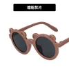 2 Stück Mode Luxus Designer Cub Sonnenbrille 2021 neue super süße Sonnenschutz Sonnenbrille Mode Foto Cartoon Baby UV-Schutz