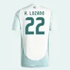 Футбольная майка Мексики 2024 года H. LOSANO CHICHARITO G DOS SANTOS C. VELA 24 25 Cup Мужская детская комплект спортивной футбольной рубашки комплекты тренировочной МЕКСИКАНСКОЙ формы Вратарь 16-4XL JJ 3.23