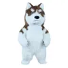 Maskottchen-Kostüme, 2 m/2,6 m, realistisches Husky-Kostüm für Erwachsene, zu Fuß erreichbar, Maskottchen-Anzug, Tiercharakter, aufblasbares Outfit, Unterhaltung