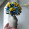 Decorative Flowers Hydrangea Dried Flower Natural Fresh Preserved Small Bouquet Wedding Home Table Decoration Accessorie