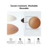 Niidor Natural Silicone Nipple Covers Ultra Fino Respirar Sutiã Adesivo Invisível para Mulheres Peito Reutilizável 6 Cores Boob Pasties 240318