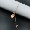 Link Armbänder Perlen Rosenkranz Armband Geschenk für Frauen Männer Religiöser katholischer Schmuck Dropship