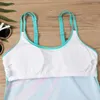 Women's Swimwear 2Pcs/Set Women Sexy Tankini Set Printing Sling Tops Skinny Swim Trunks Quick Drying Beachwear