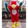 2024 Nieuwe Hot Sales pluche rode papegaai Mascotte Kostuum Verjaardagsfeestje anime thema kostuum Halloween Karakter Outfits Pak